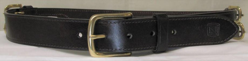 Women's Double Buckle Belt with Stitching detail