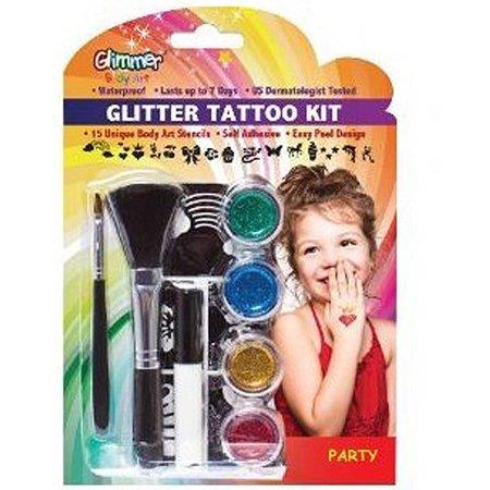 Glimmer Body Art Glitter Tattoo Stencils - Sun 4 (5/pack) - Walmart.com