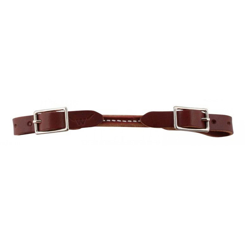 Rounded Leather Curb Strap