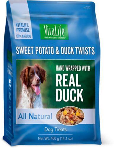 VitaLife - Sweet Potato & Duck Twists - All Natural - Dog Treats