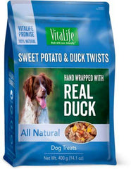 VitaLife - Sweet Potato & Duck Twists - All Natural - Dog Treats