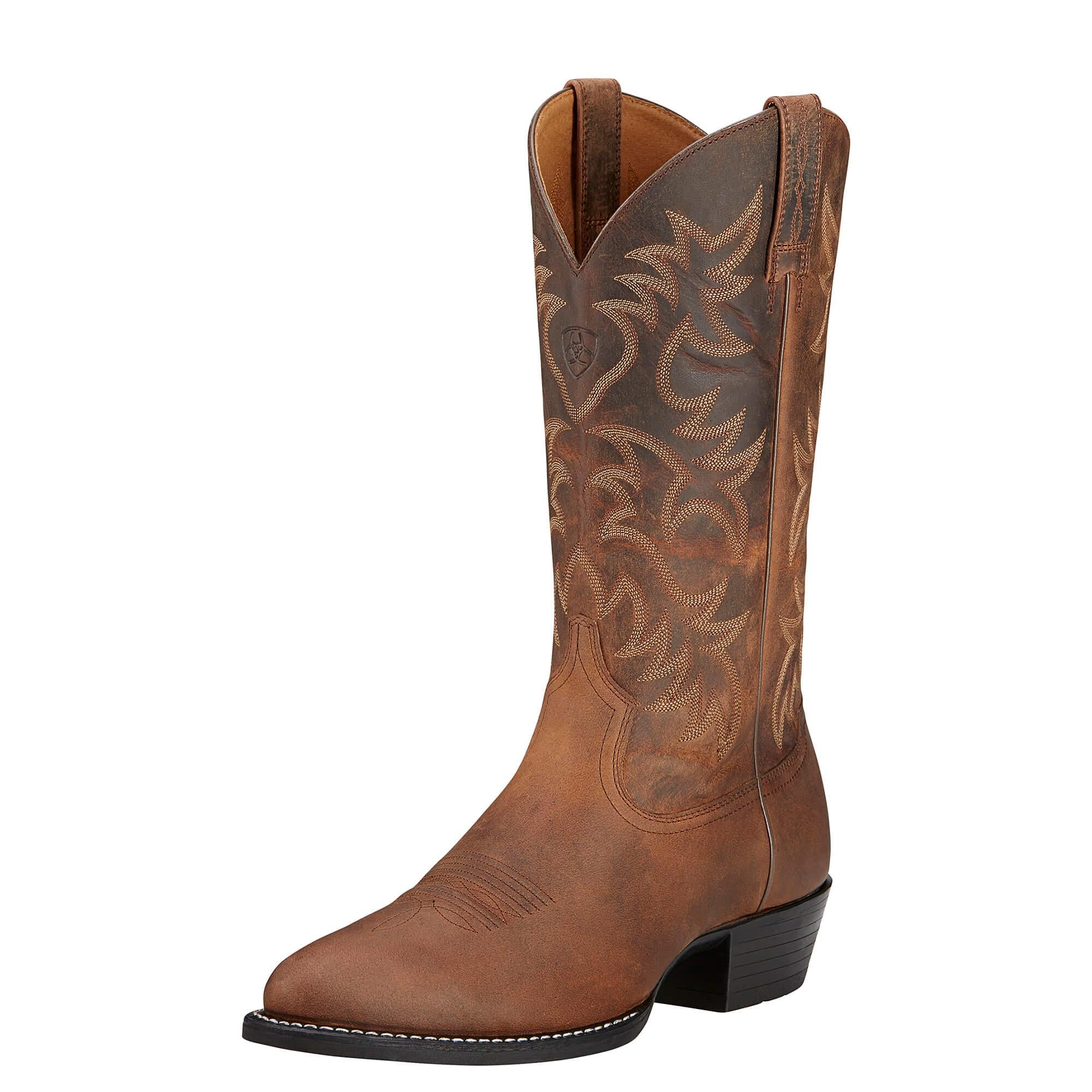 Ariat Heritage R Toe Cowboy Women's Western Boot Distressed Brown